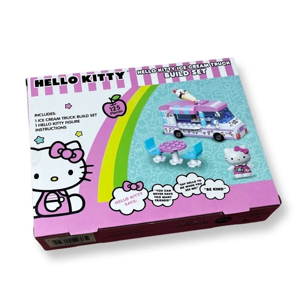 Sanrio Hello Kitty Ice Cream Truck Build Set & Figure